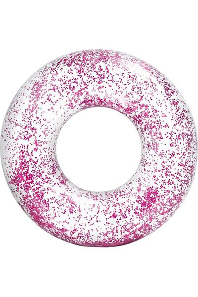 Intex Glitter Tube Transparent Pool Sea Swimming Ring 1.07cm