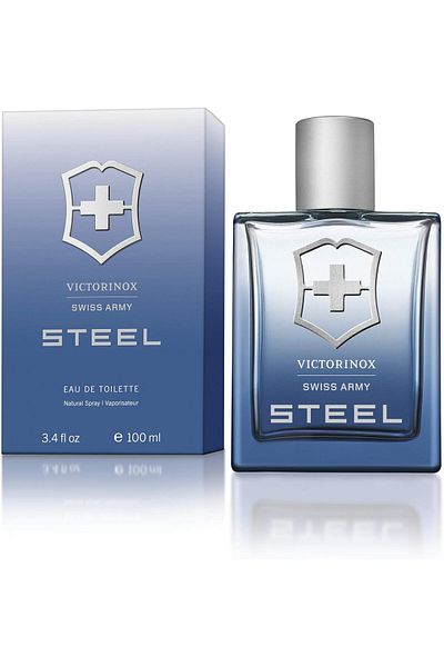 Victorinox Swiss Army Steel by Swiss Army for Men - 3.4 oz EDT Spray