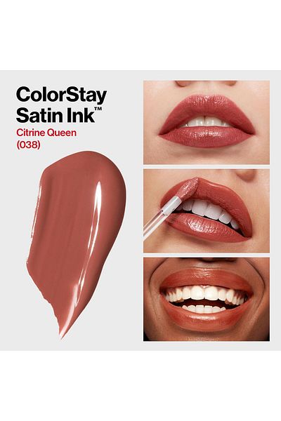 Revlon Colorstay Satin Ink Crown Jewels Liquid Lipstick, 38 Citrine Queen
