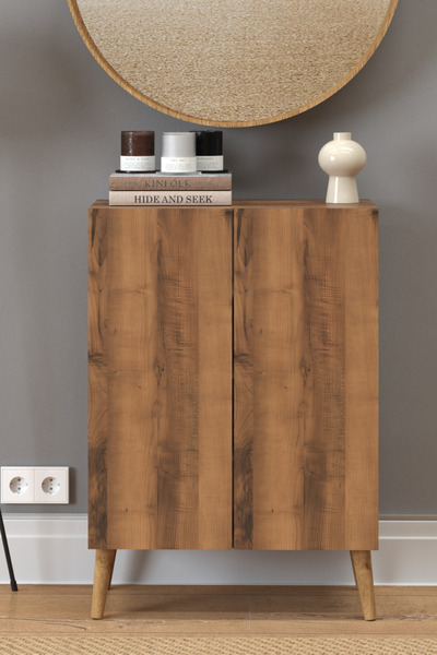 Monte Sehpa Luce Ayakkabılık Midi Ceviz