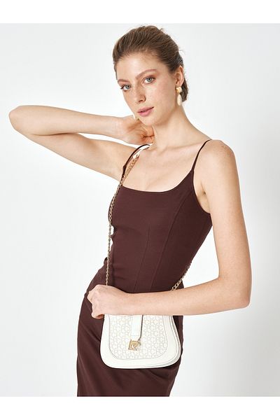 Pierre Cardin Geantă de umăr pentru femei White Bone 05PO25Y2010