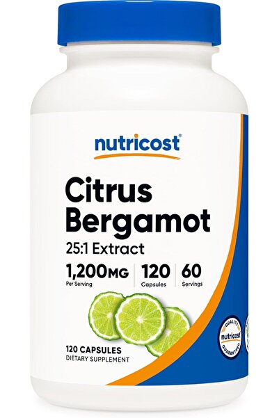 Nutricost Citrus Bergamot Capsules 1,200mg, 120 Capsules - 25:1 Bergamot Extr...