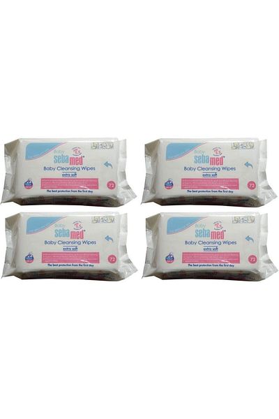 Sebamed Baby Wet Wipes 72 Pieces, 4 Pack