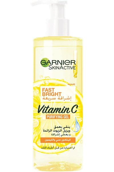 Garnier غارنييه سكين أكتيف فاست برايت جل غسول منقي بفيتامين سي