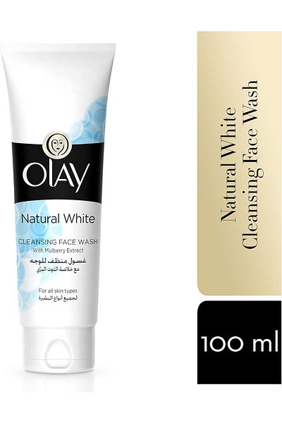 OLAY غسول الوجه الطبيعي الأبيض 100 جرام