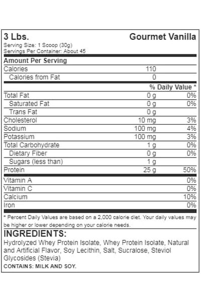Dymatize Iso-100 Hydrolyzed, 3 lb