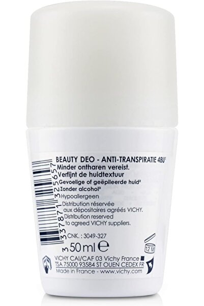 Vichy Vichy Deodorant Beauty Deo Anti-Perspirant Roll-On 48 Hour, 50 ml