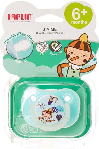 FARLİN مصاصة فارلين شيري، باللون الأخضر، قطعة واحدة