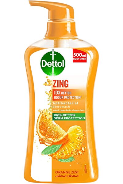 Dettol غسول الجسم المضاد للبكتيريا Zing، حماية أفضل 10 مرات من الروائح، حماية...