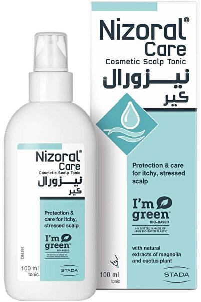 Nizoral تونيك للعناية بفروة الرأس - فروة الرأس المصابة بالحكة والتوتر 100 مل