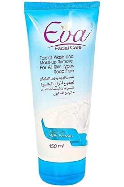 EVA غسول الوجه للعناية بالبشرة ببروتينات الحليب لجميع أنواع البشرة - 150 مل