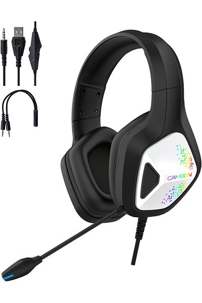 GAMEON Infernus Static RGB Gaming Headset Supportable for PS4/PS5/XBOX ONE/PC, USB+3.5mm Connectivit