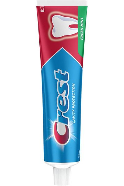CREST Cavity Protection Fresh Mint Toothpaste, 2 X 125 Ml