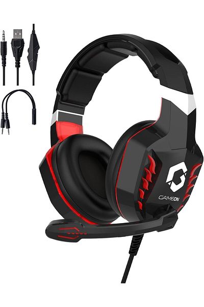 GAMEON Nightfall Gaming Headset, Supportable for PS4/PS5/XBOX ONE/PC, USB+3.5mm, 50mm Drivers, Omnid