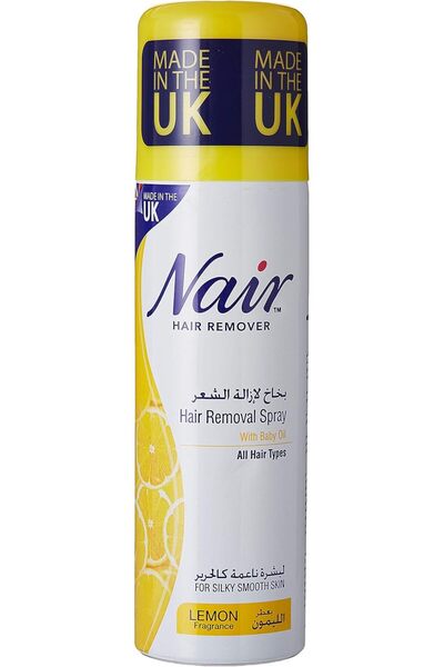 Nair بخاخ إزالة الشعر بزيت الأطفال - برائحة الليمون، 200 مل