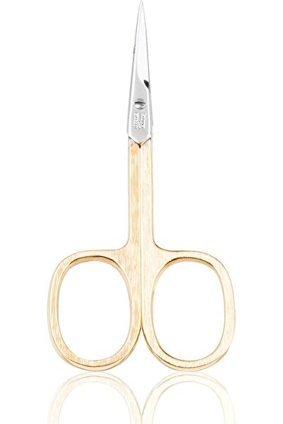 TİTANİA TITANIA Solingen Cuticle Scissors with Thin Tip (Gold-Plated, 9.5 cm) • Solingen Cuticle Scissors •