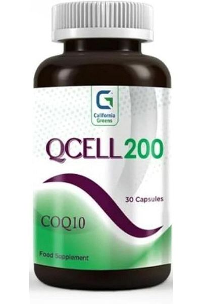 California Greens Qcell Co Q10- 200mg 30 Capsules