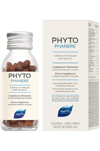 Phyto Phytophanere Food Supplement for Hair, Nails and Skin 120 Capsules