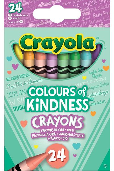 Crayola Colors of Kindness, Pack of 24 Crayons, Assorted 24 Piece