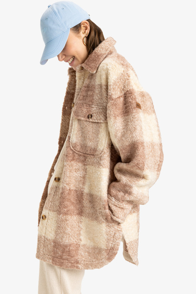 Roxy Fleecová bunda pro ženy – 100% recyklovaná polyesterová tkanina