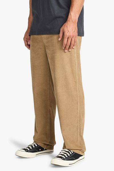BİLLABONG Men's Elastic Waist Pants - Medium Purpose Stretch Cotton Corduroy Fabrik