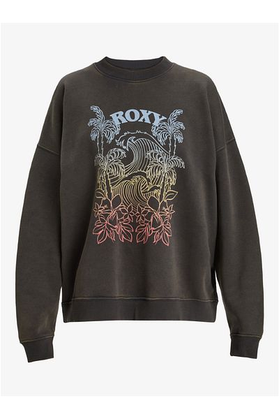 Roxy Sweatshirt mit Rundhalsausschnitt für Damen – 55 % Algodon, 25 % recyceltes Algodon-Stoff