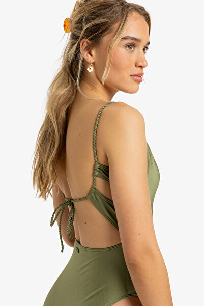 Roxy Loden Grüner Badeanzug für Damen und Mädchen