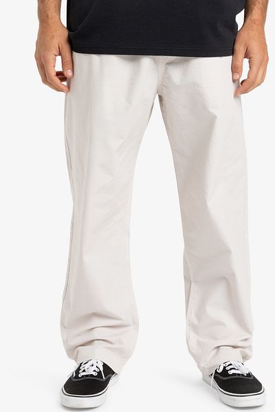 Quiksilver Men's Straight Fit Trousers - Cotton Elastane Blend Twill Design