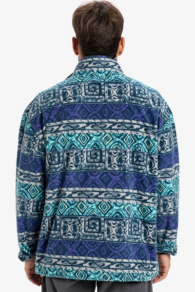 Quiksilver Mikina Eqyft05063-Sgz6 - Global Heat Stripe, stříbrně šedá