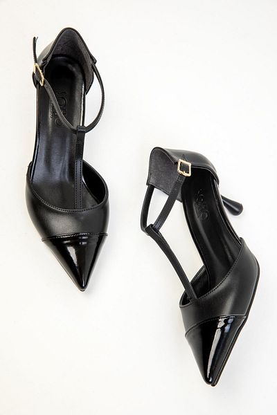 SOHO Black Women's Classic Heeled Shoes 20384