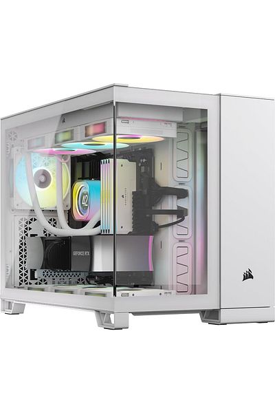 Corsair iCUE LINK 2500X RGB Small-Tower mATX Dual Chamber PC Case – Panoramic Tempered Glass – Rever