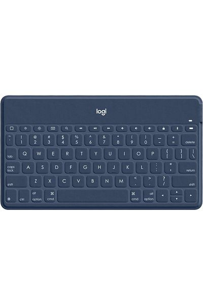 logitech لوحة مفاتيح لاسلكية بتقنية البلوتوث من Keys-To-Go لأجهزة iPhone وiPad والهواتف الذكية والكمبيوتر اللوحي وWindows وApple
