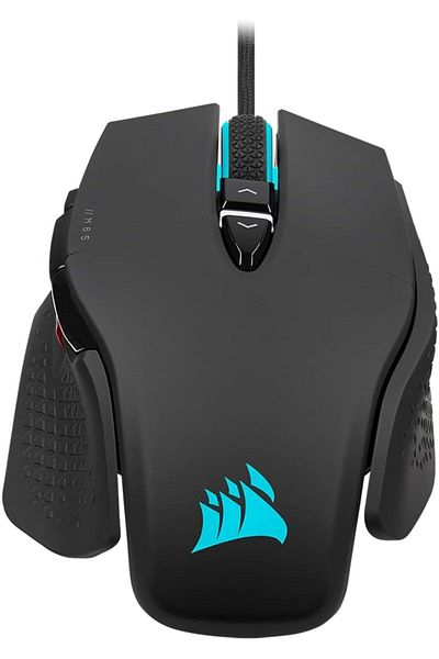 Corsair ماوس الألعاب M65 RGB ULTRA FPS قابل للتعديل - CORSAIR MARKSMAN 26000 DPI مستشعر بصري، Opti