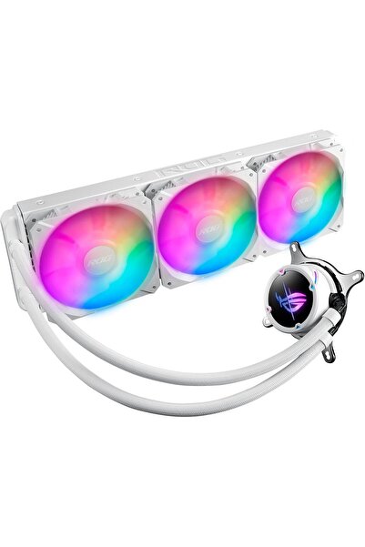 ASUS ROG Strix LC II 360 ARGB White Edition All-in-one AIO Liquid CPU Cooler ...