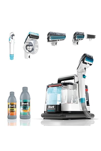 Shark StainStriker – 4 Farklı Başlığa Sahip Halı, Koltuk Yıkama ve Leke Çıkarma Makinesi Deterjan Hediyeli