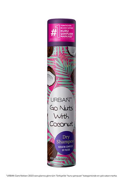 Urban Care Coconut Scented Volumizing Dry Shampoo - Vegan - Uv Protection - 200 ml