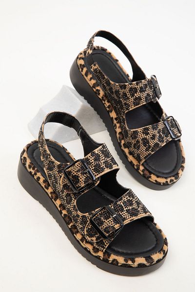 SOHO Leopardí dámské sandály 20358