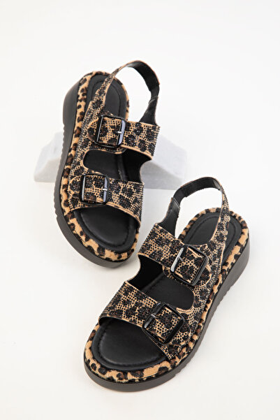 SOHO Leopardí dámské sandály 20358