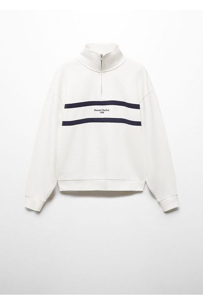 MANGO Girl's Cherry White Sweatshirt - 67086731