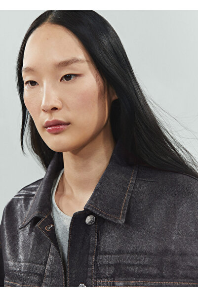 MANGO Woman Gri Kadın  Ceket 67093699