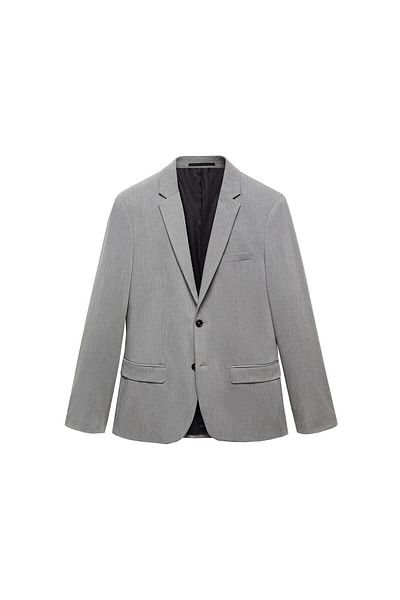 MANGO Gray Men's Blazer Jacket 67140623