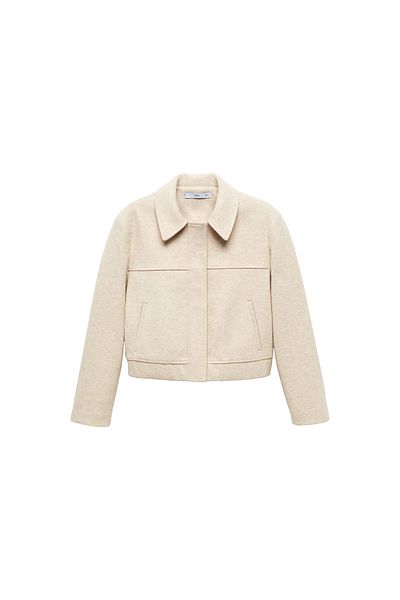 MANGO Jachetă de damă BEIGE 67994034