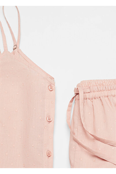 MANGO Woman Soluk Pembe  Kız Çocuk Pijama Altı 67075150