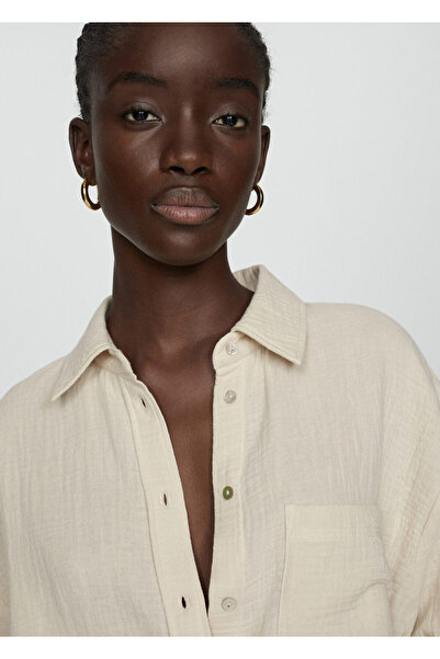 MANGO Φυσικό γυναικείο πουκάμισο 67039033