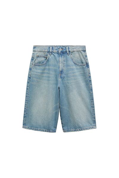 MANGO Woman Blue Women's Shorts & Bermuda 67067913