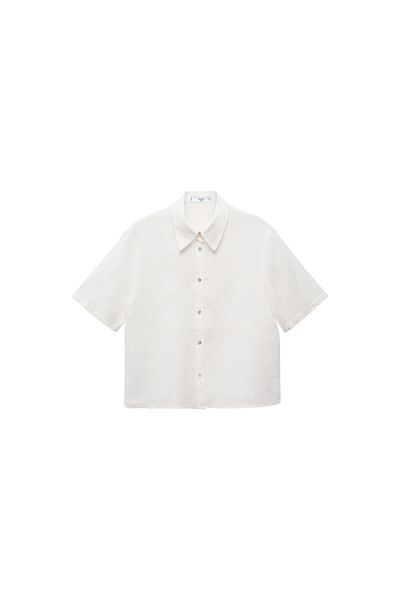 MANGO Woman Top alb de pijama pentru femei 67086042