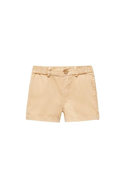 MANGO Chlapecké šortky tmavé Camel a Bermudy 67076744