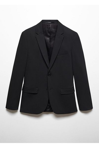 MANGO Herren Blazer Jacke Schwarz -67140625