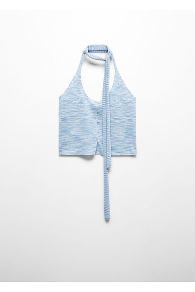 MANGO Woman Sky Blue Women's Bustier 67069604
