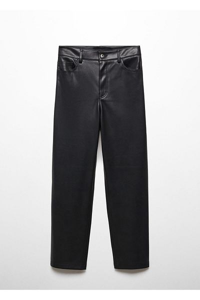 MANGO Women's Black Trousers -67340464